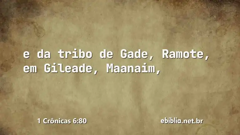 1 Crônicas 6:80