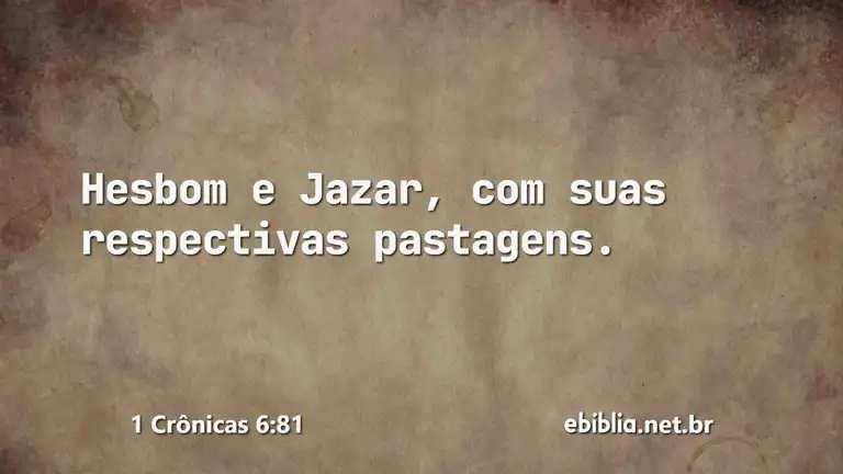 1 Crônicas 6:81