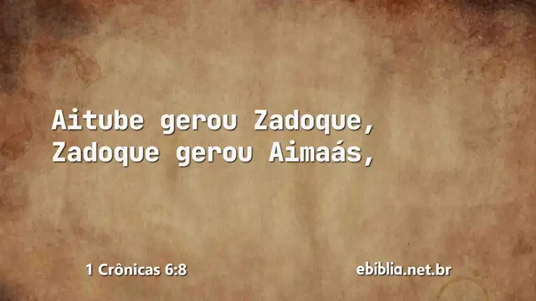 1 Crônicas 6:8