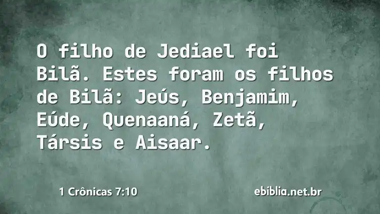 1 Crônicas 7:10