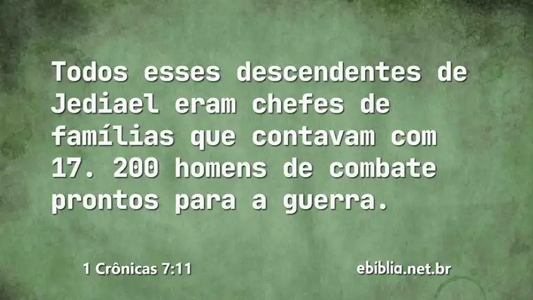 1 Crônicas 7:11