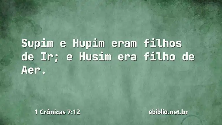 1 Crônicas 7:12