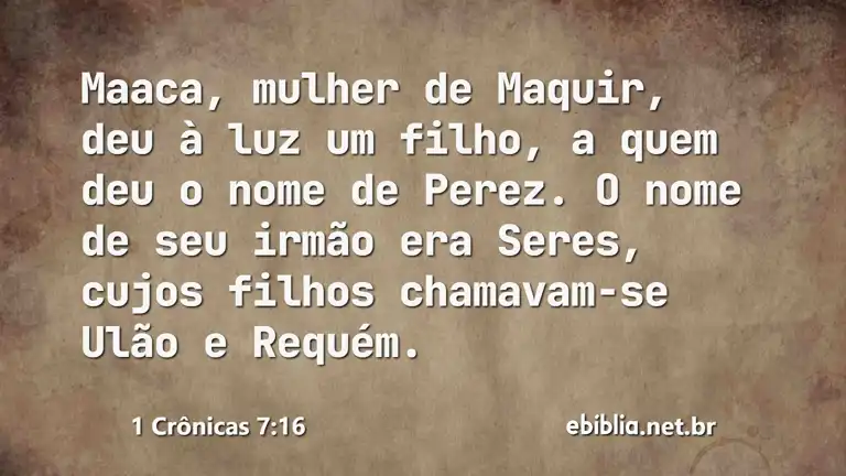 1 Crônicas 7:16