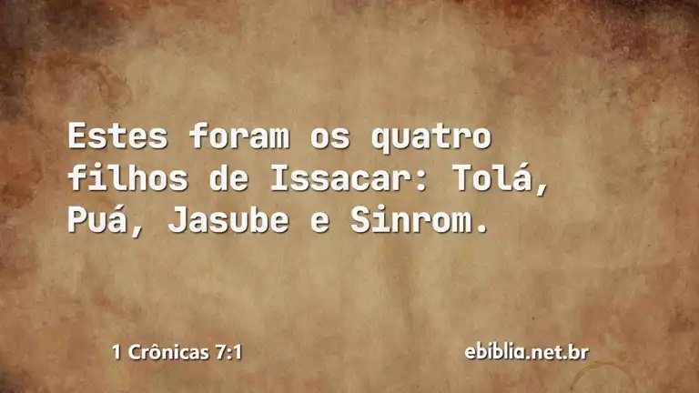 1 Crônicas 7:1