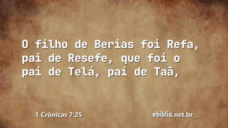 1 Crônicas 7:25