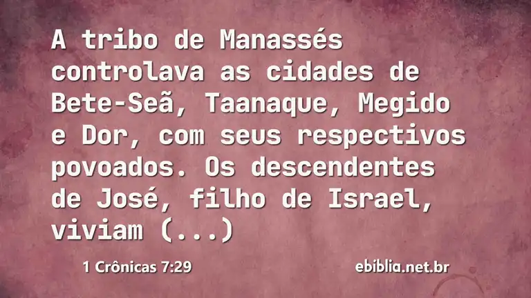 1 Crônicas 7:29