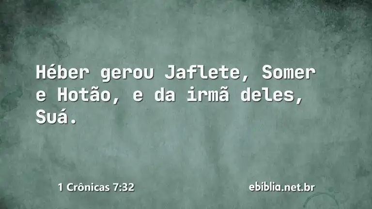 1 Crônicas 7:32