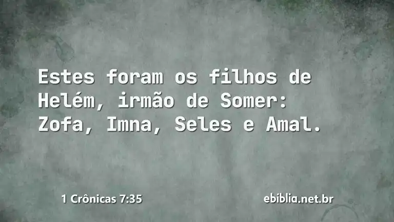 1 Crônicas 7:35