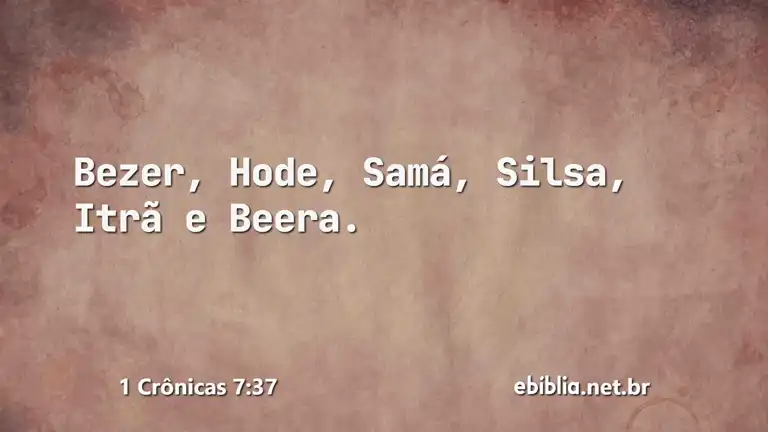 1 Crônicas 7:37