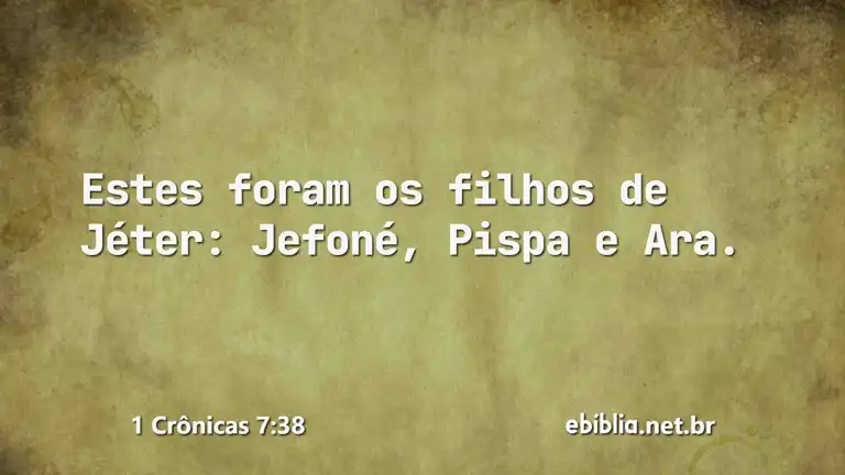 1 Crônicas 7:38