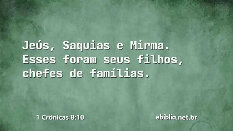 1 Crônicas 8:10