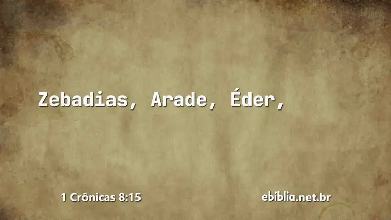 1 Crônicas 8:15