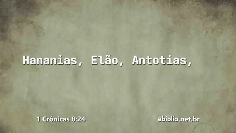 1 Crônicas 8:24