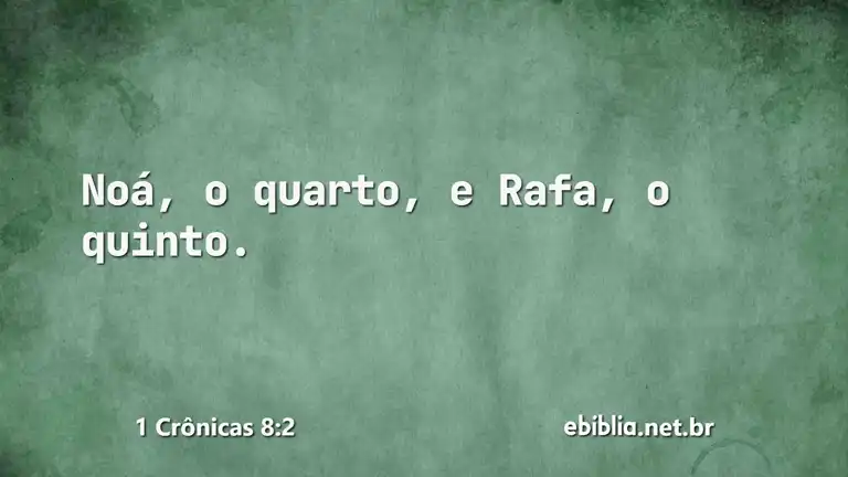 1 Crônicas 8:2