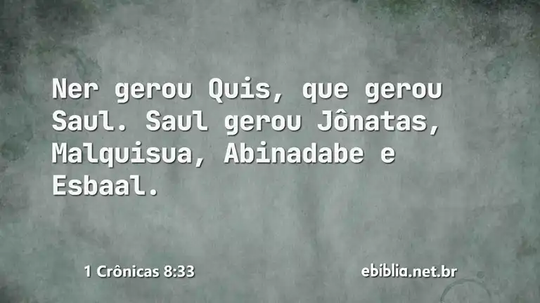 1 Crônicas 8:33