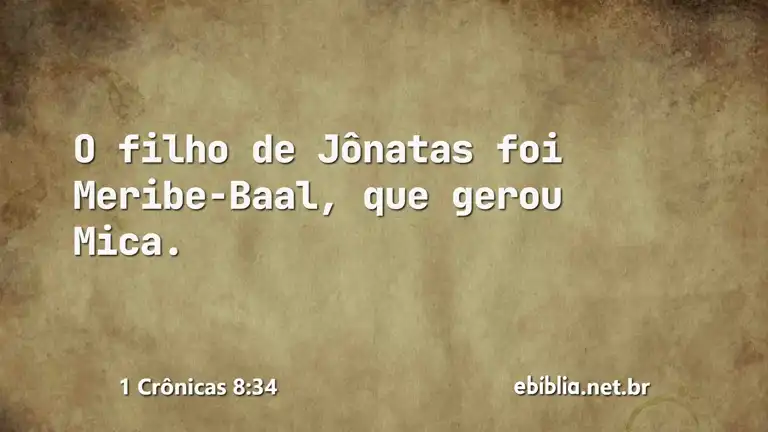 1 Crônicas 8:34