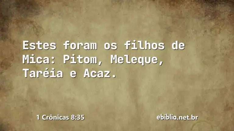 1 Crônicas 8:35