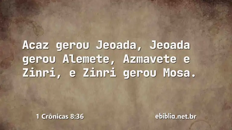 1 Crônicas 8:36