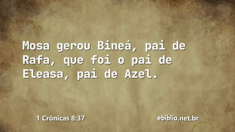 1 Crônicas 8:37