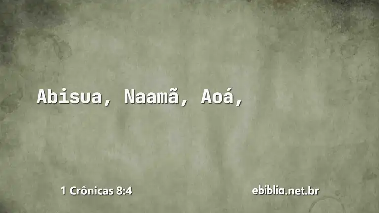 1 Crônicas 8:4