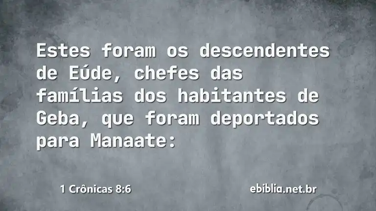 1 Crônicas 8:6