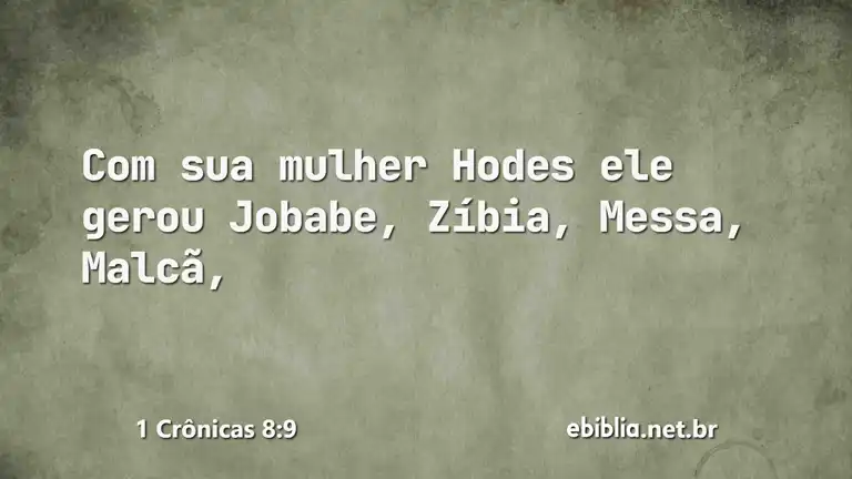 1 Crônicas 8:9