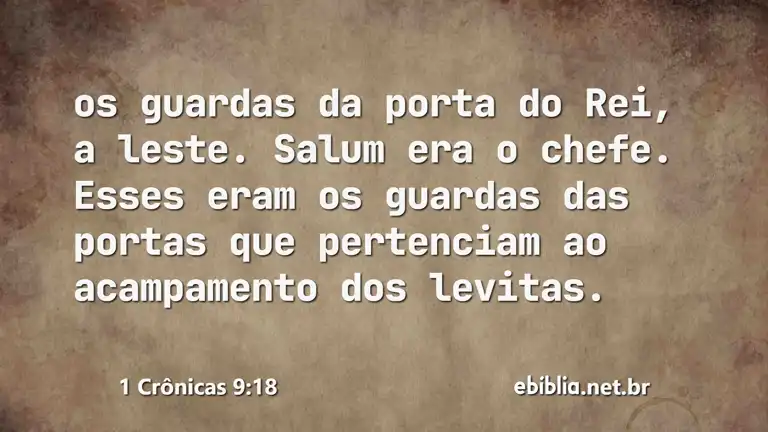 1 Crônicas 9:18