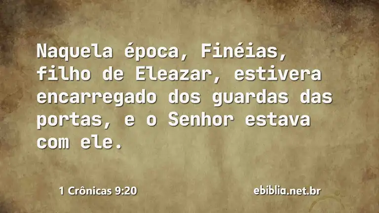 1 Crônicas 9:20