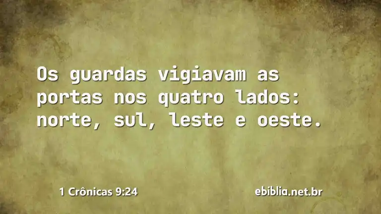 1 Crônicas 9:24