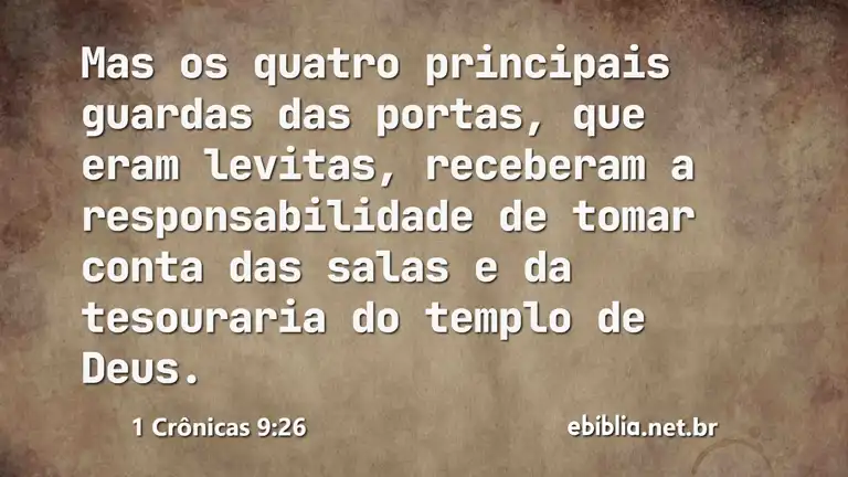 1 Crônicas 9:26