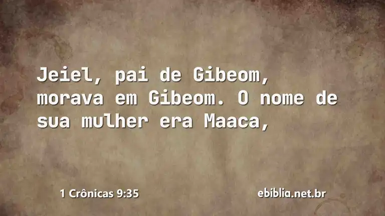 1 Crônicas 9:35