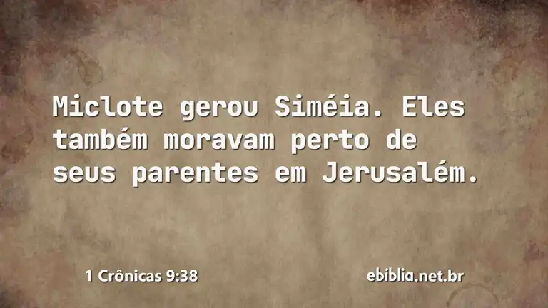 1 Crônicas 9:38