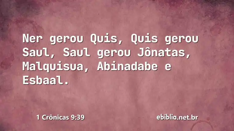 1 Crônicas 9:39