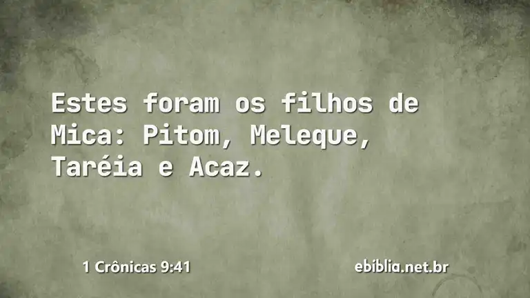 1 Crônicas 9:41