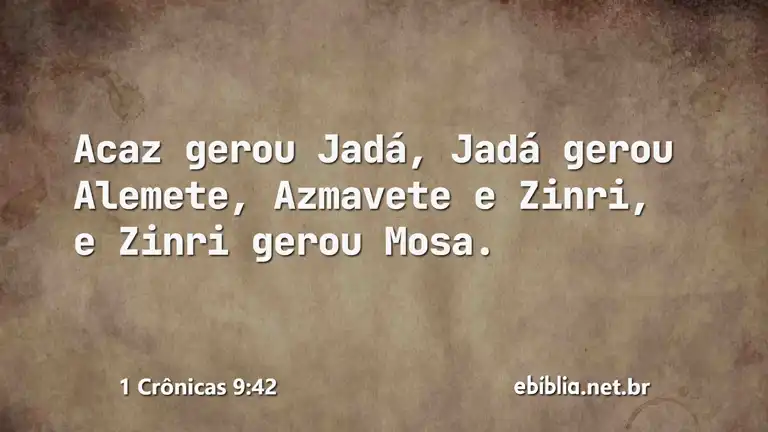 1 Crônicas 9:42