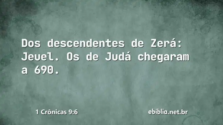 1 Crônicas 9:6