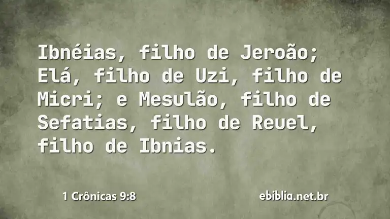 1 Crônicas 9:8