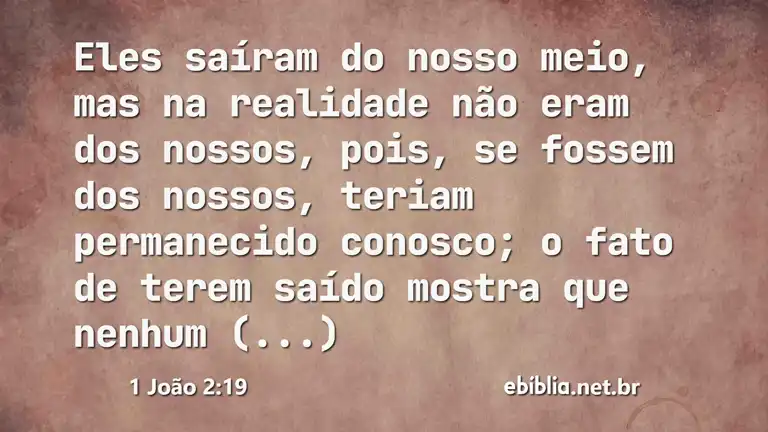 1 João 2:19