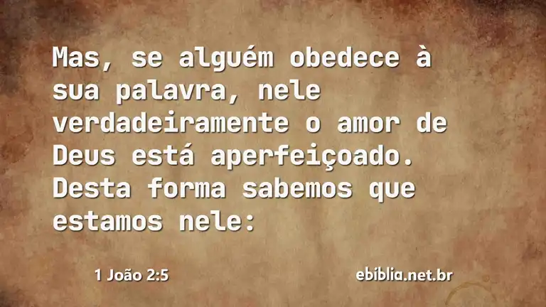 1 João 2:5