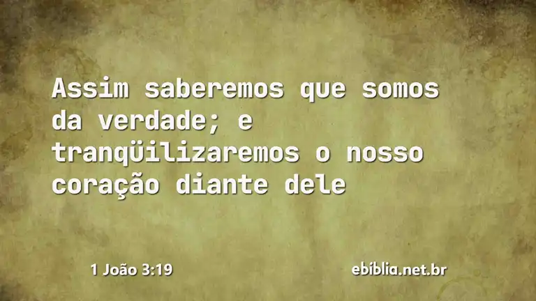 1 João 3:19