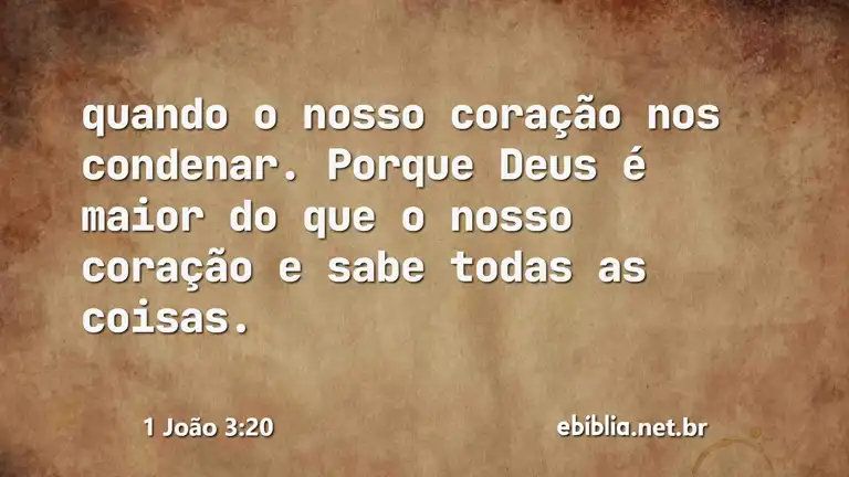 1 João 3:20