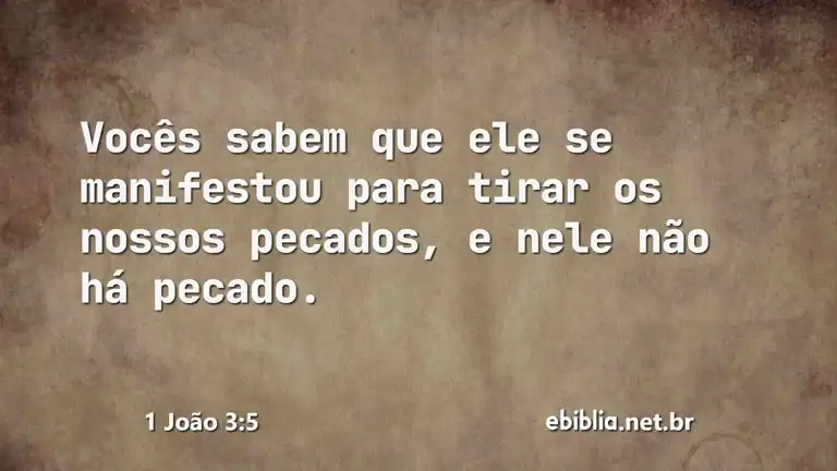 1 João 3:5