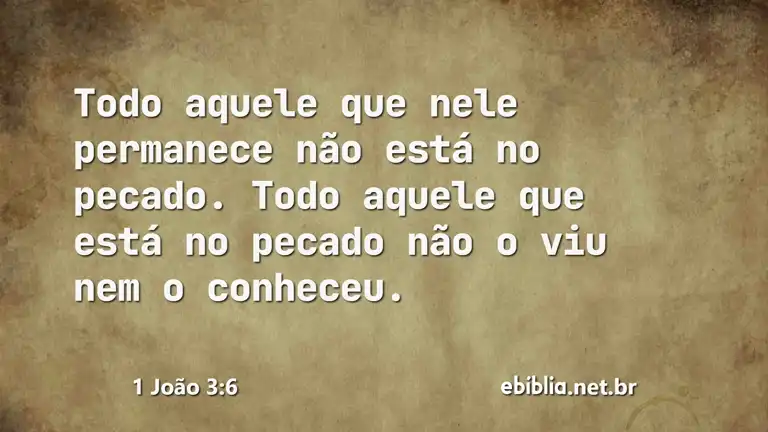 1 João 3:6