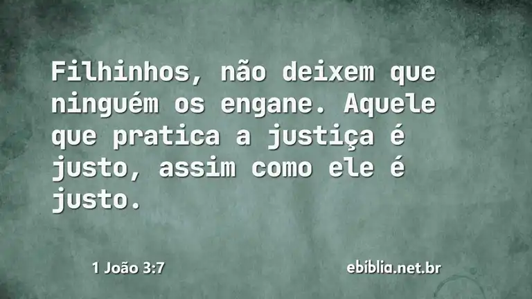 1 João 3:7