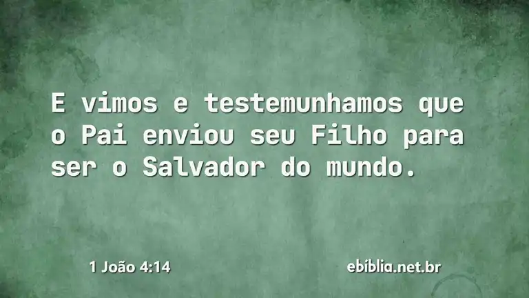 1 João 4:14