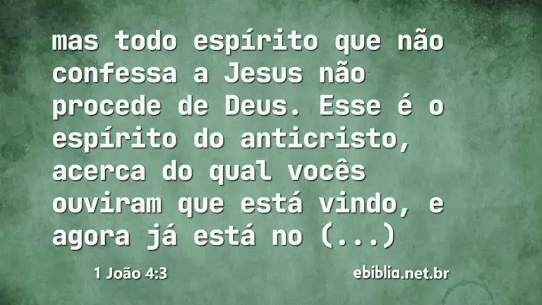 1 João 4:3