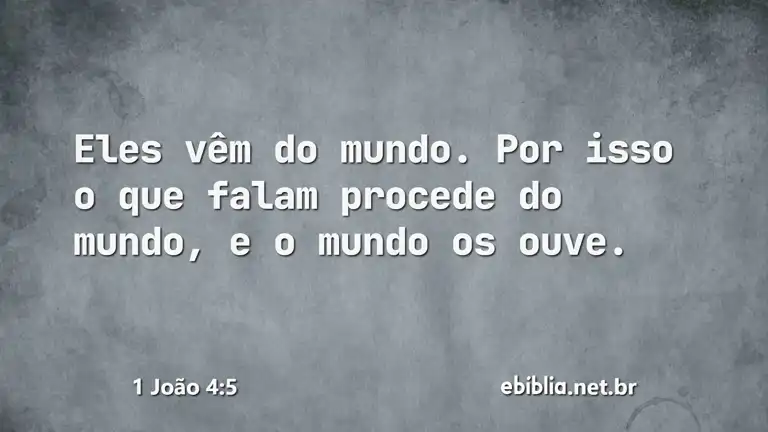 1 João 4:5