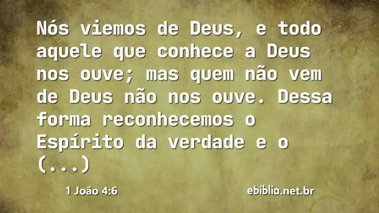 1 João 4:6