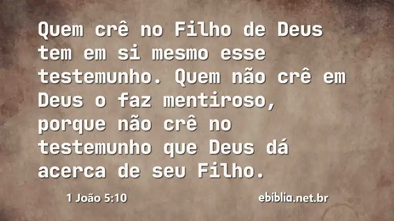 1 João 5:10