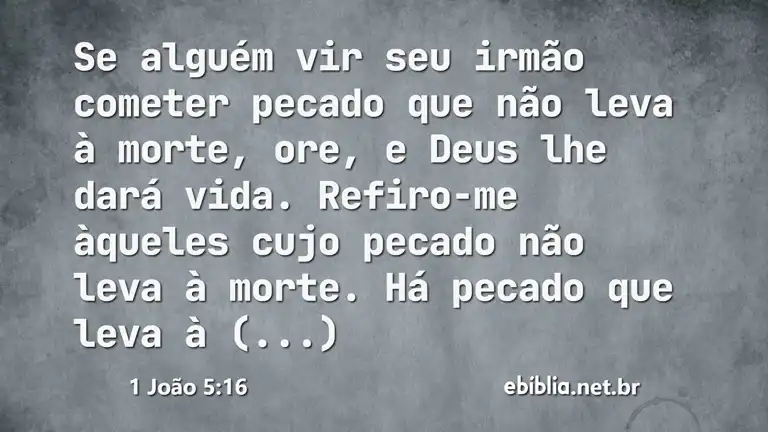 1 João 5:16